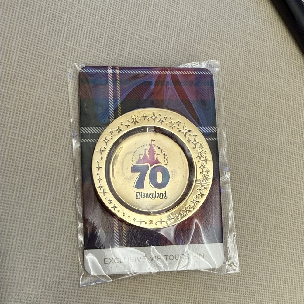 Disneyland Gold and Purple 70th Anniversary Collectible